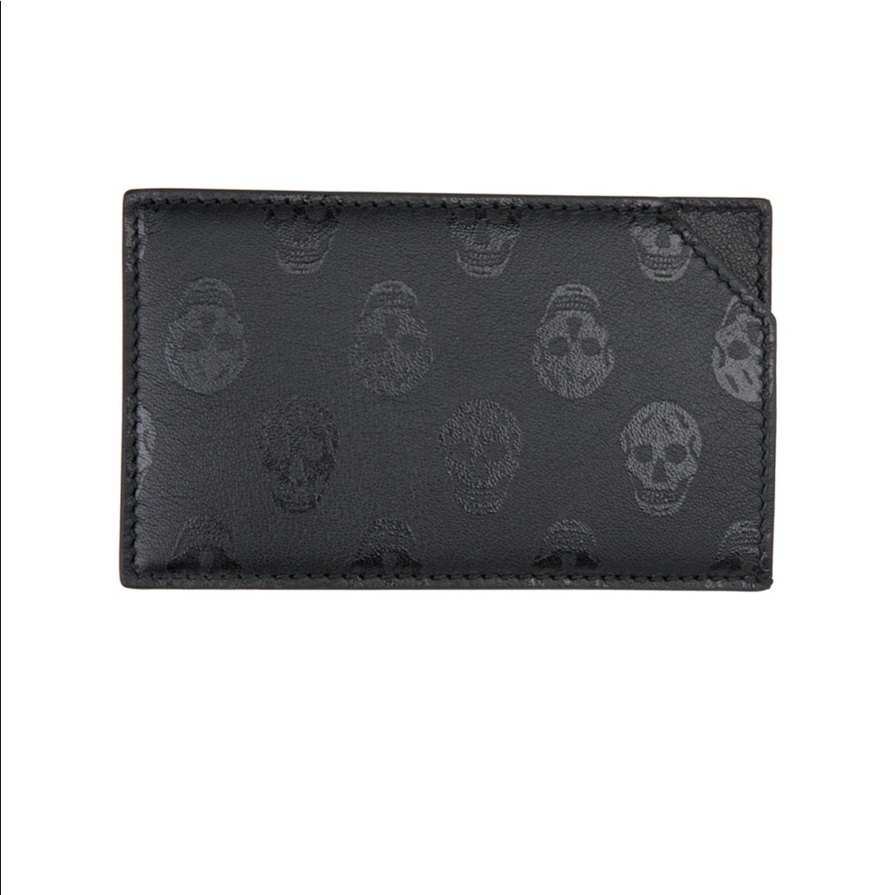 Alexander McQueen Skull Print Slim Card Holder